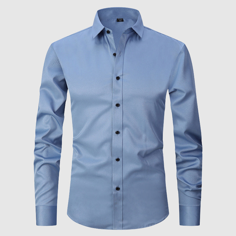 Henri L'Éclatant Slim-Fit Stretch Dress Shirt Ash & Harbor