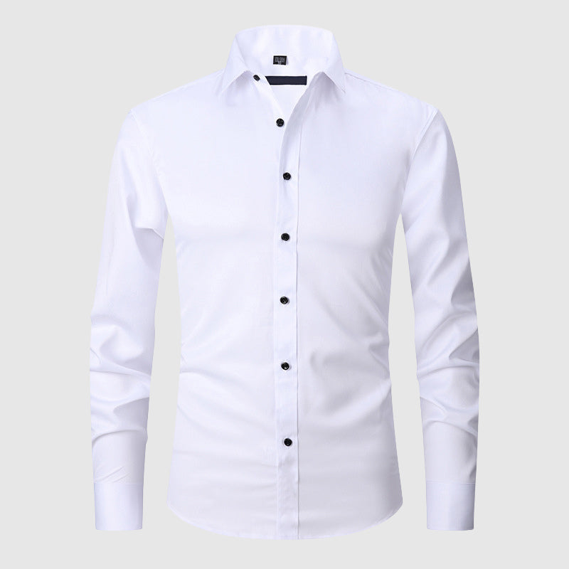 Henri L'Éclatant Slim-Fit Stretch Dress Shirt Ash & Harbor