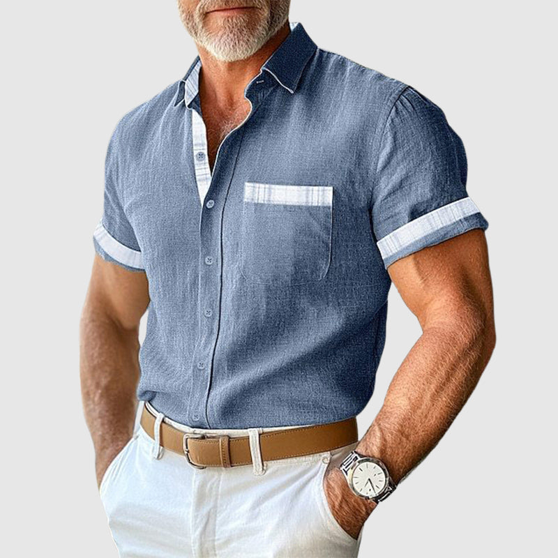 Il Gentiluomo Linen Shirt by Roberto Russo Ash & Harbor