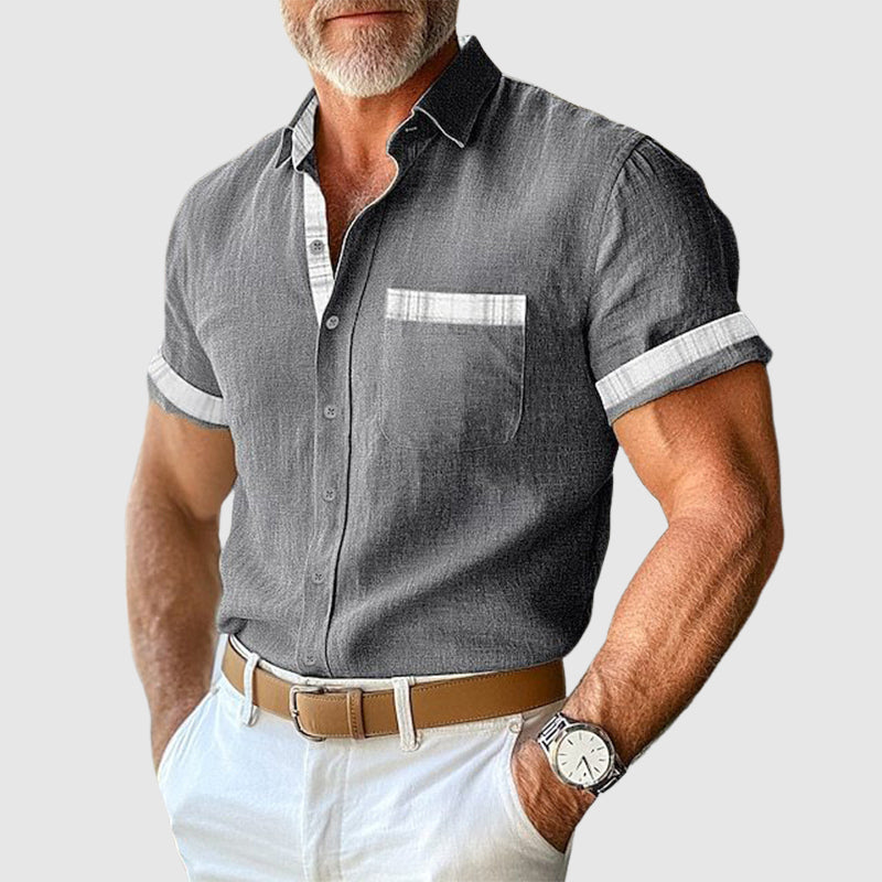 Il Gentiluomo Linen Shirt by Roberto Russo Ash & Harbor