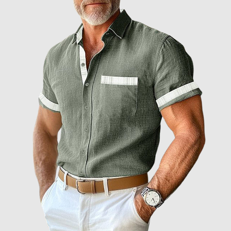 Il Gentiluomo Linen Shirt by Roberto Russo Ash & Harbor