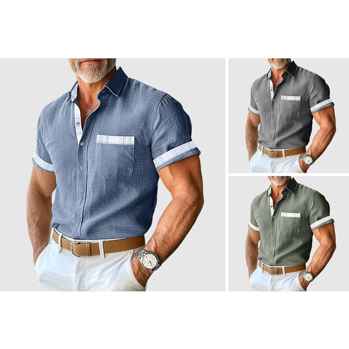 Il Gentiluomo Linen Shirt by Roberto Russo Ash & Harbor