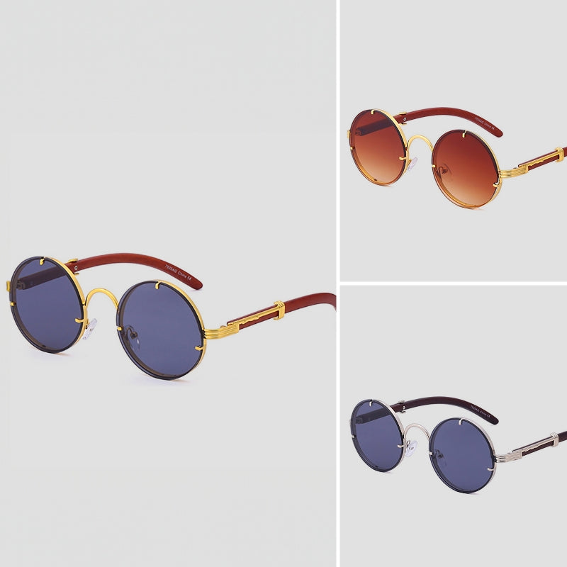 Lennon Retro Round Sunglasses Ash & Harbor