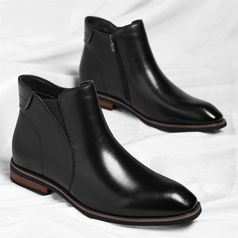 Lorenzo Vitali Classic Chelsea-Style Boots Ash & Harbor