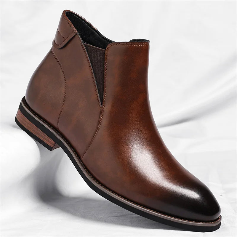 Lorenzo Vitali Classic Chelsea-Style Boots Ash & Harbor