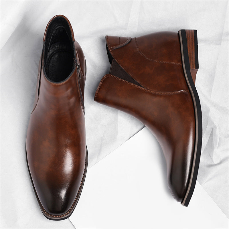 Lorenzo Vitali Classic Chelsea-Style Boots Ash & Harbor