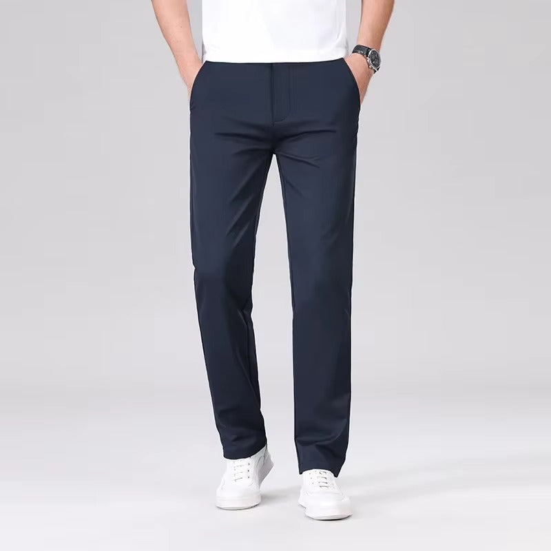 Lorenzo Vitali Clean Cut Casual Chino Pants Ash & Harbor