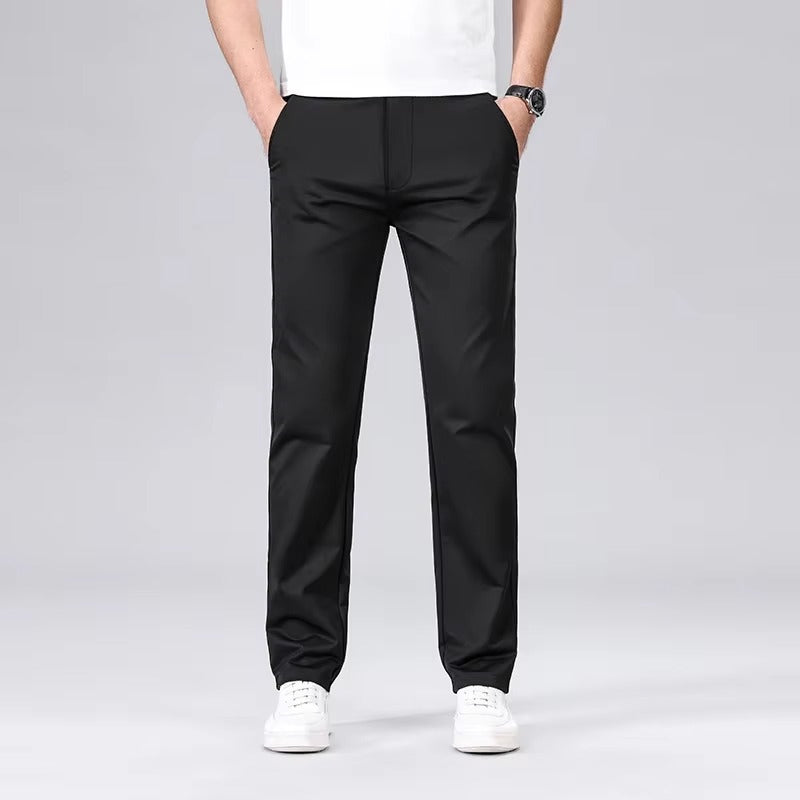 Lorenzo Vitali Clean Cut Casual Chino Pants Ash & Harbor