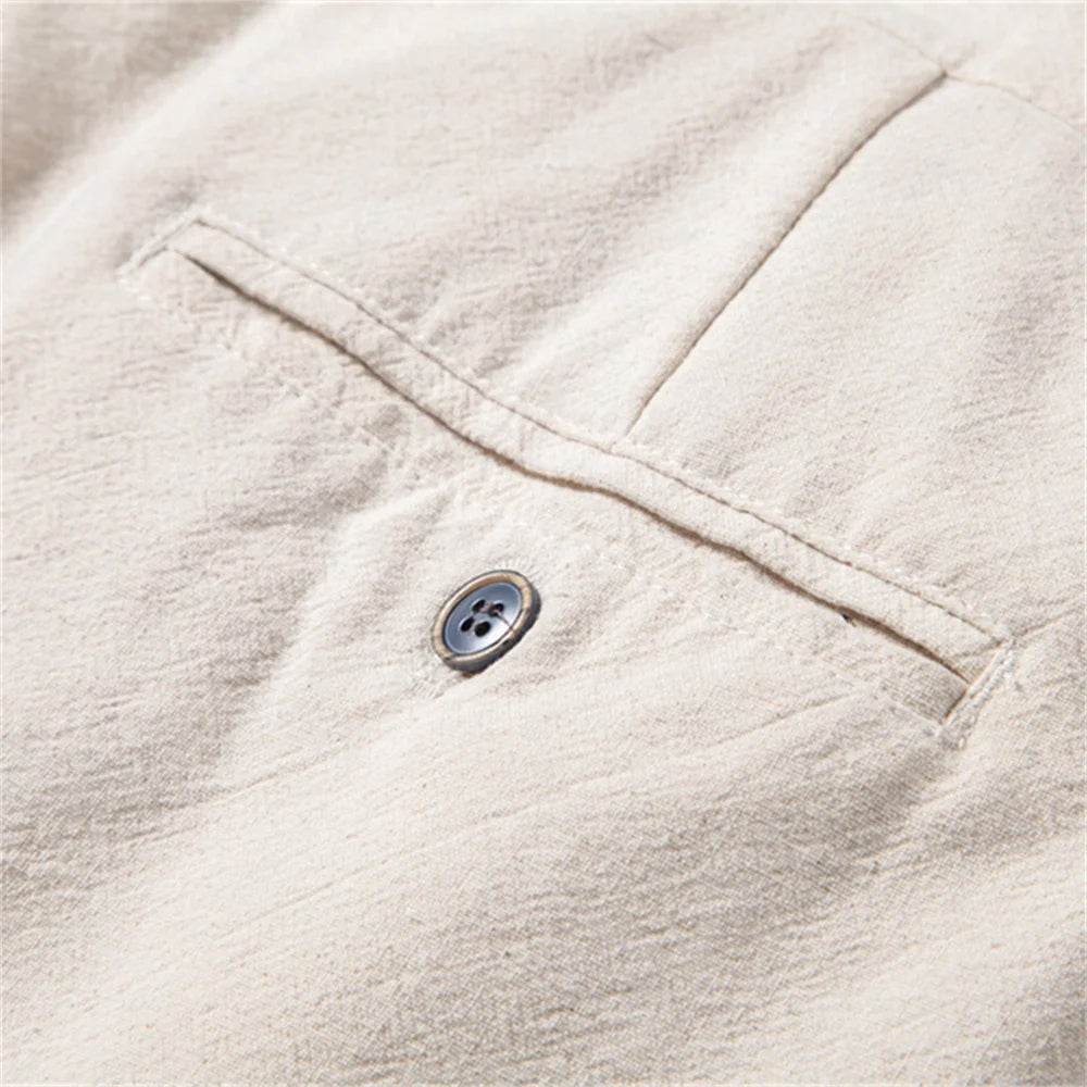 Lorenzo Vitali Coastal Linen Pants Ash & Harbor