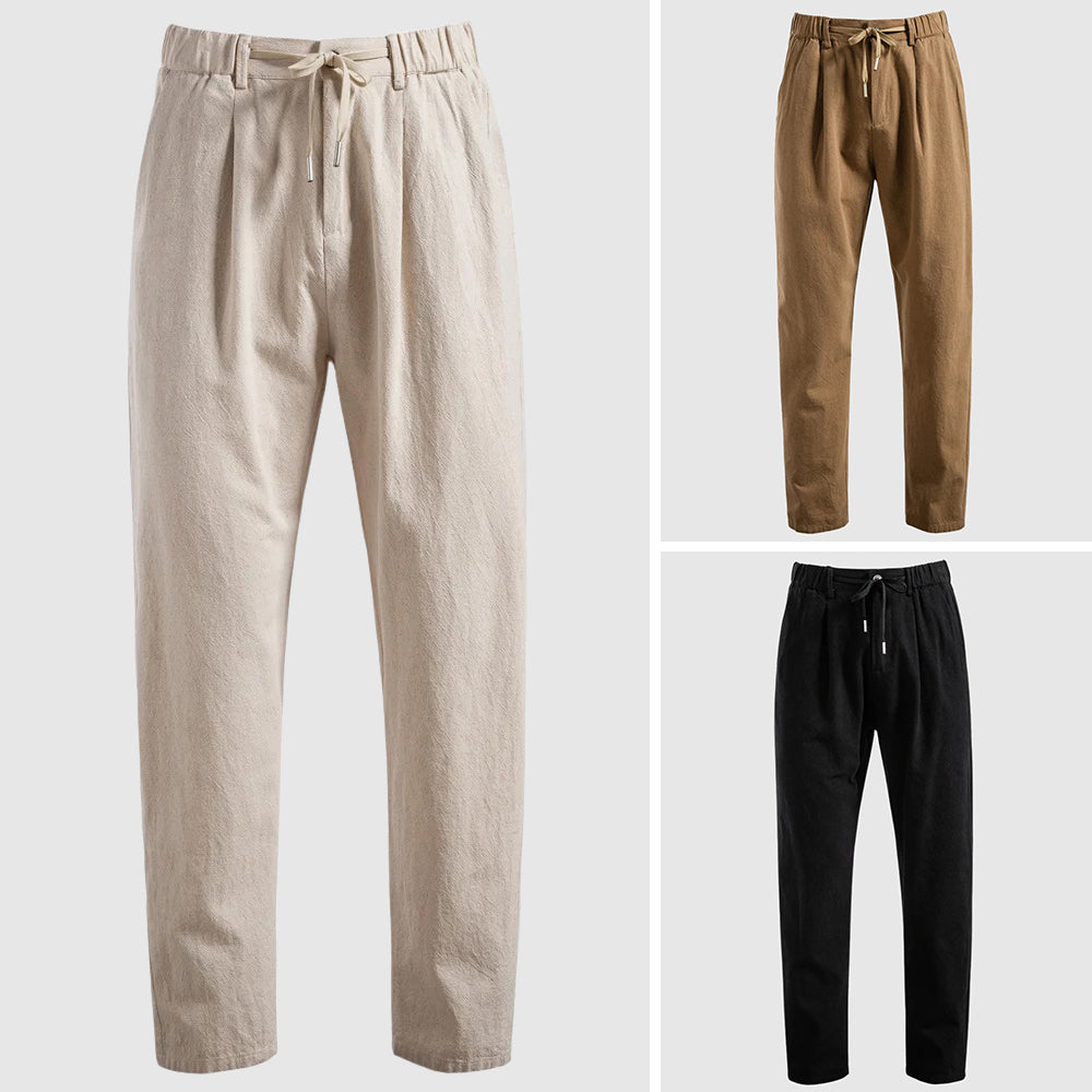Lorenzo Vitali Coastal Linen Pants Ash & Harbor