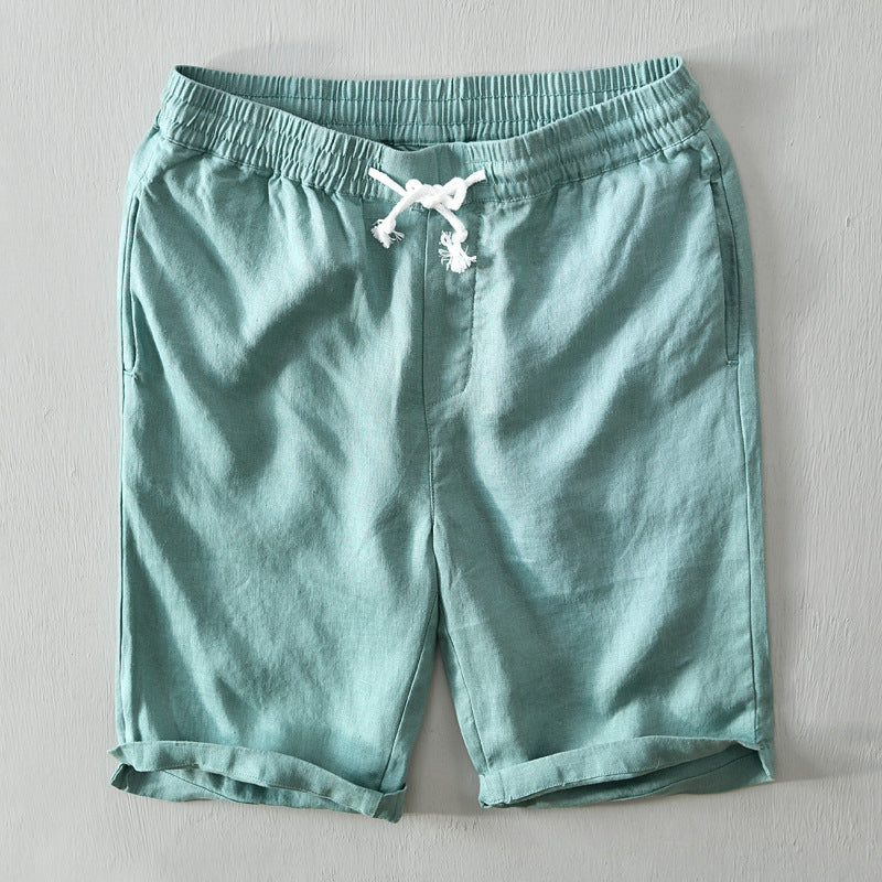 Lorenzo Vitali Coastal Linen Shorts Ash & Harbor