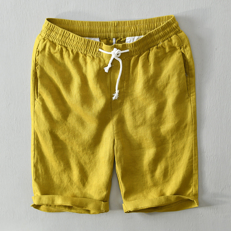 Lorenzo Vitali Coastal Linen Shorts Ash & Harbor