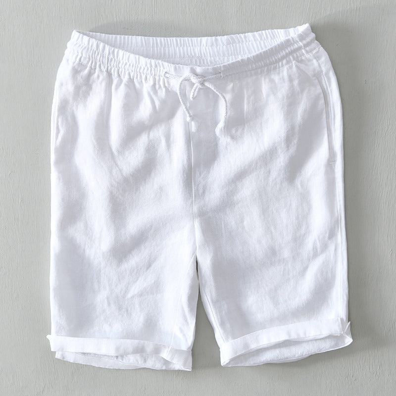 Lorenzo Vitali Coastal Linen Shorts Ash & Harbor