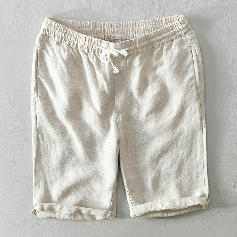 Lorenzo Vitali Coastal Linen Shorts Ash & Harbor