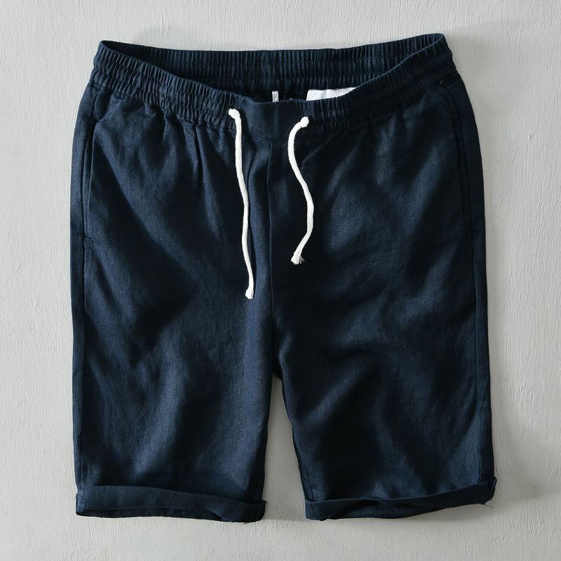 Lorenzo Vitali Coastal Linen Shorts Ash & Harbor