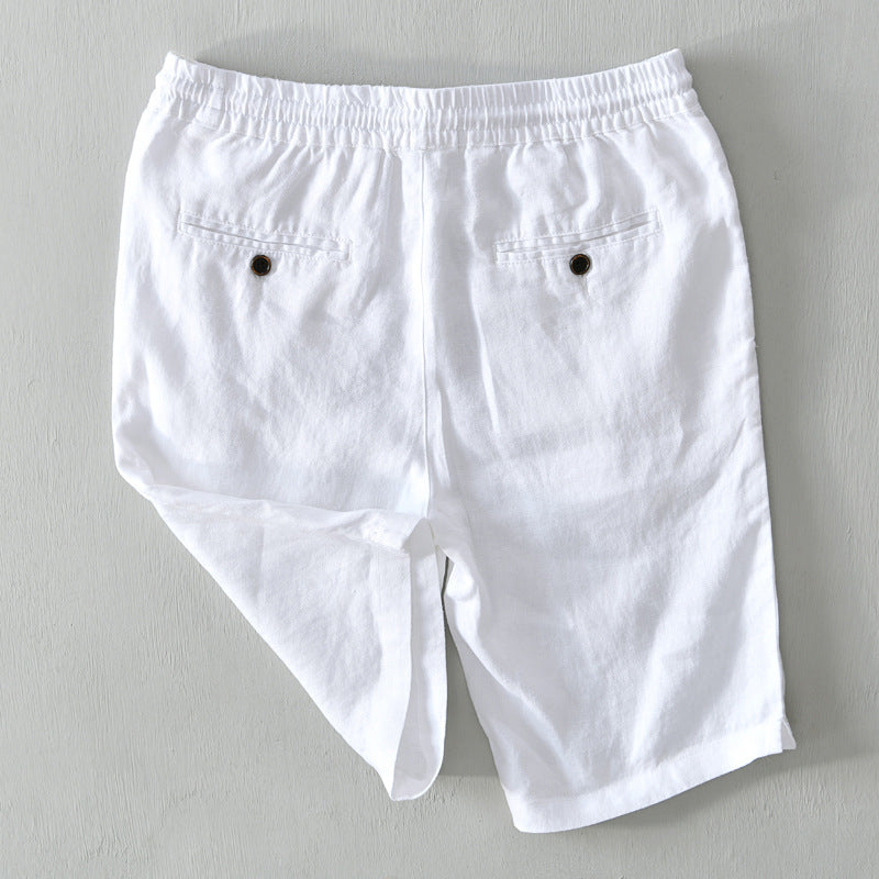 Lorenzo Vitali Coastal Linen Shorts Ash & Harbor
