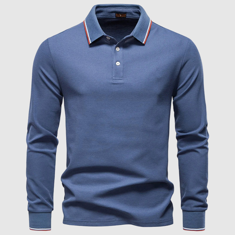 Lorenzo Vitali Comfortable Polo Shirt Ash & Harbor