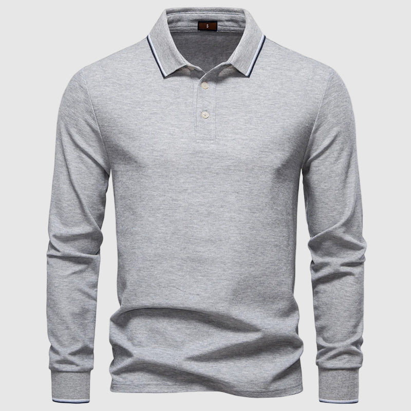 Lorenzo Vitali Comfortable Polo Shirt Ash & Harbor