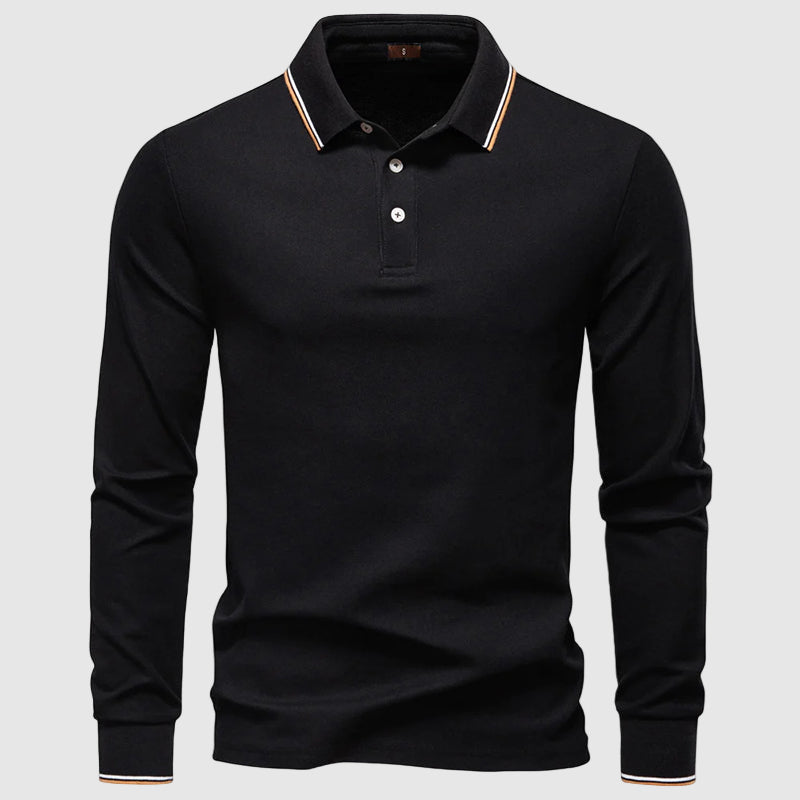Lorenzo Vitali Comfortable Polo Shirt Ash & Harbor