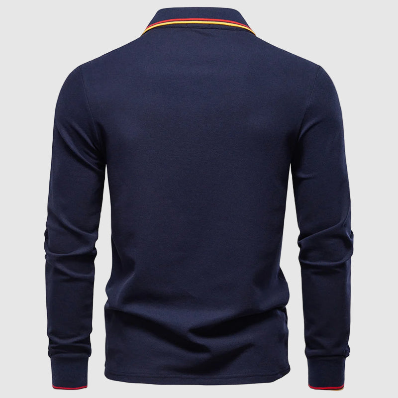Lorenzo Vitali Comfortable Polo Shirt Ash & Harbor
