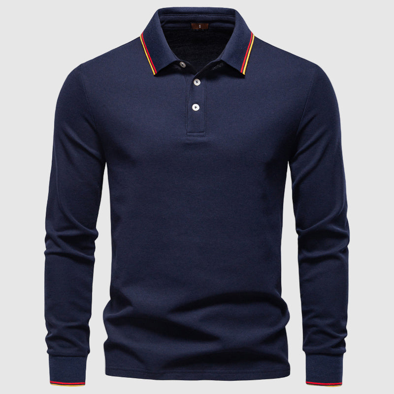 Lorenzo Vitali Comfortable Polo Shirt Ash & Harbor