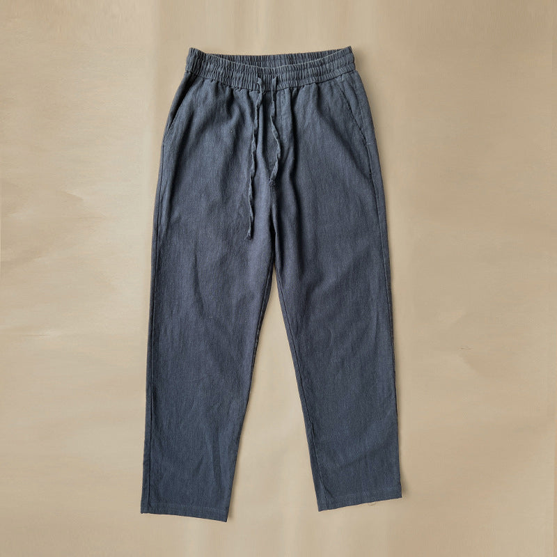 Lorenzo Vitali Comfy Linen Pants Ash & Harbor