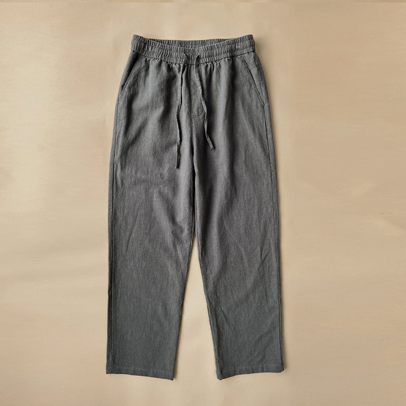 Lorenzo Vitali Comfy Linen Pants Ash & Harbor