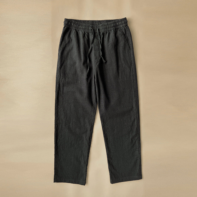 Lorenzo Vitali Comfy Linen Pants Ash & Harbor