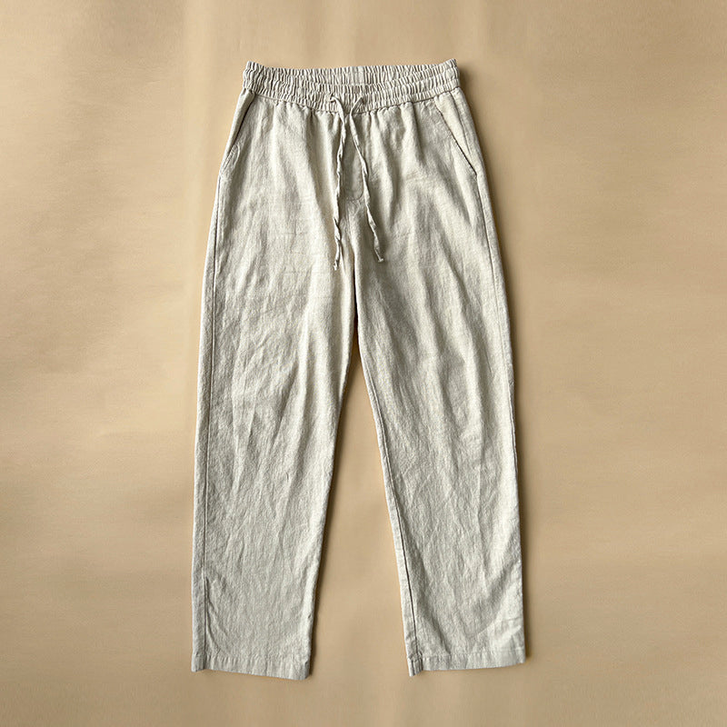 Lorenzo Vitali Comfy Linen Pants Ash & Harbor