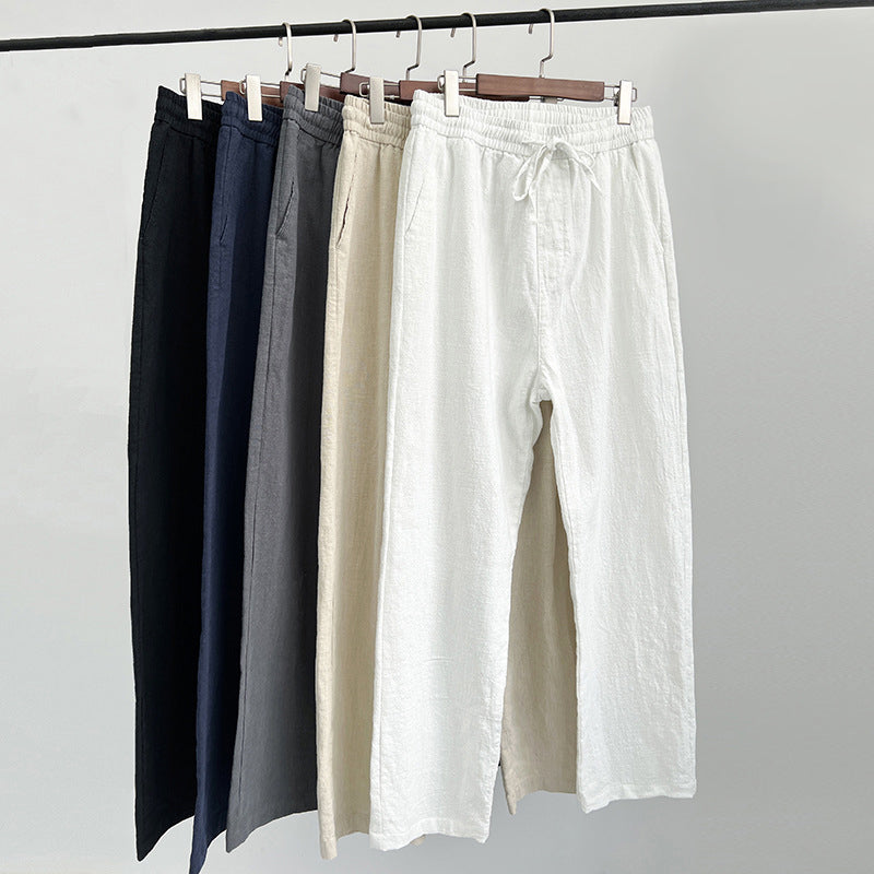 Lorenzo Vitali Comfy Linen Pants Ash & Harbor