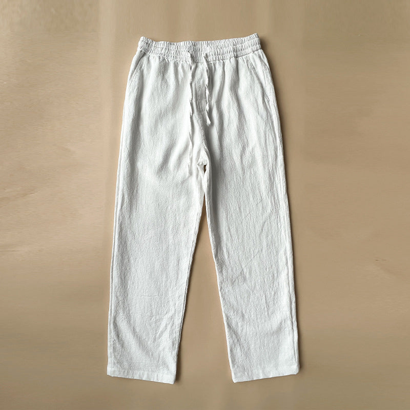 Lorenzo Vitali Comfy Linen Pants Ash & Harbor