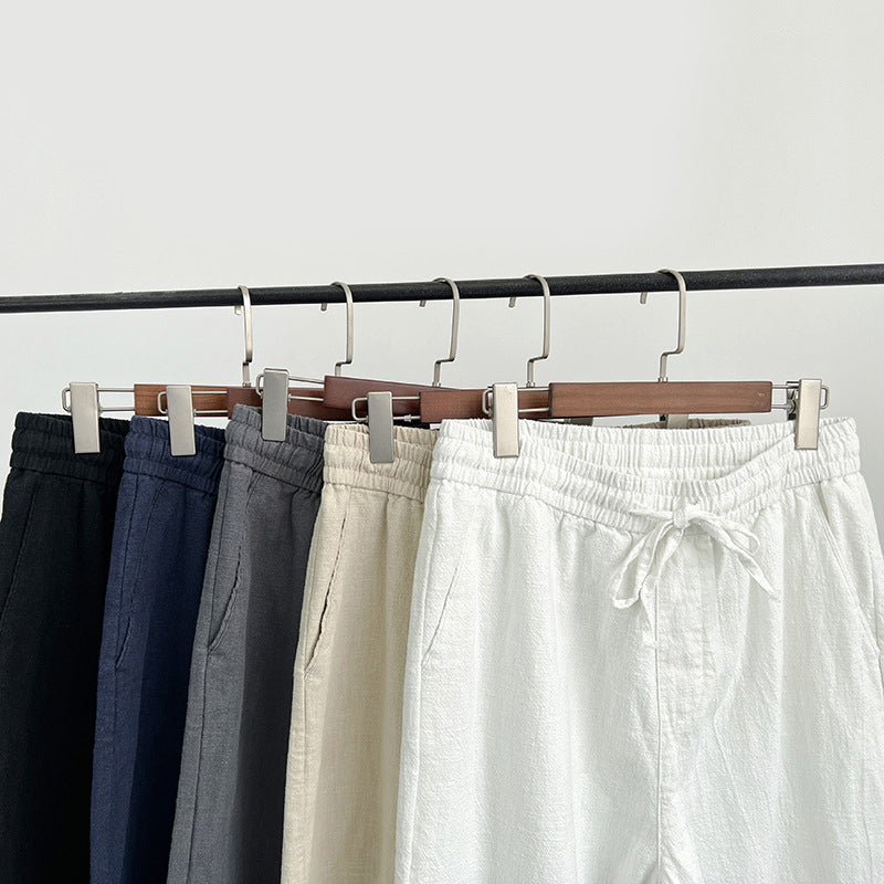 Lorenzo Vitali Comfy Linen Pants Ash & Harbor