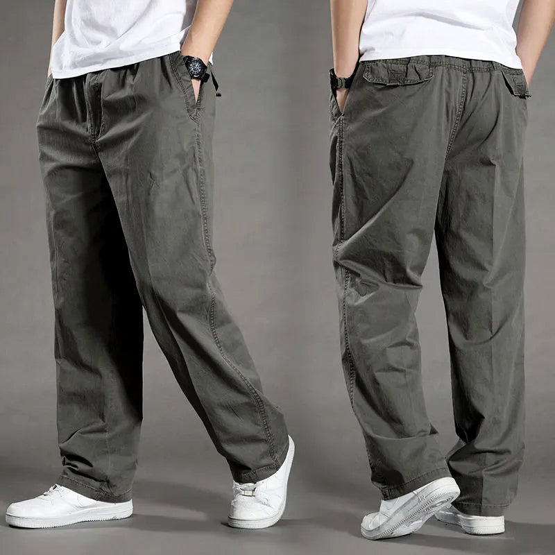 Lorenzo Vitali Cotton Cargo Pants Ash & Harbor