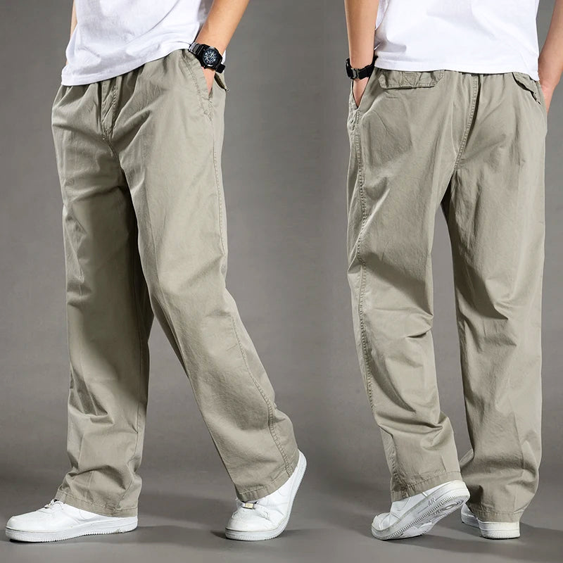 Lorenzo Vitali Cotton Cargo Pants Ash & Harbor