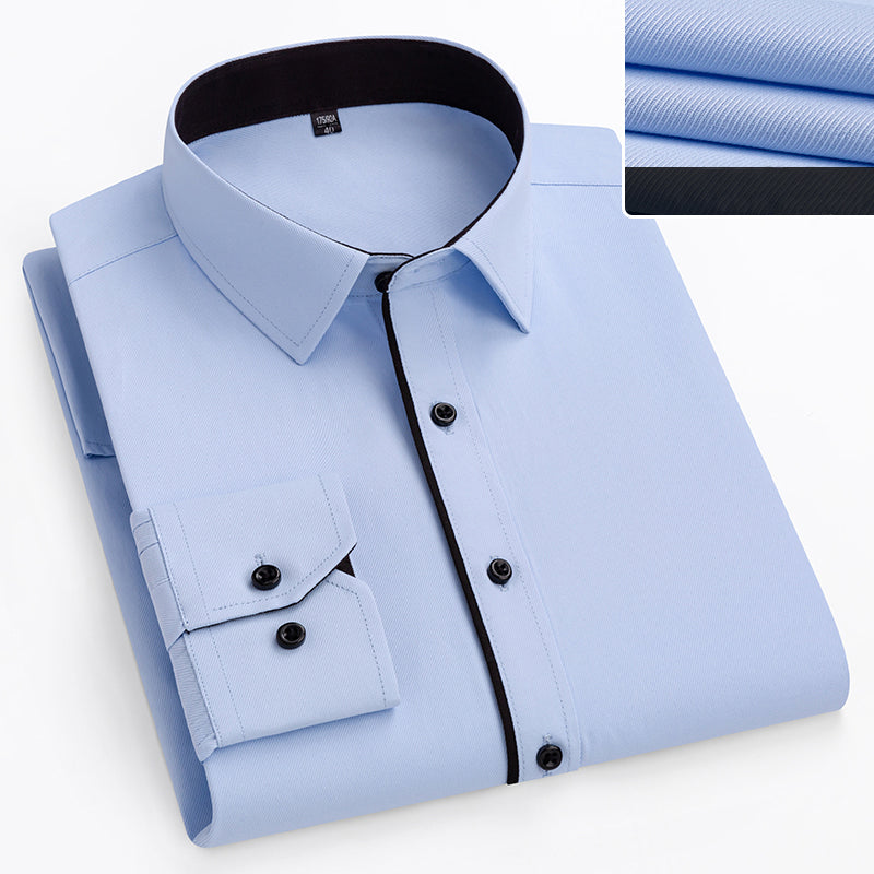 Lorenzo Vitali Dress Shirt with Contrast Details Ash & Harbor