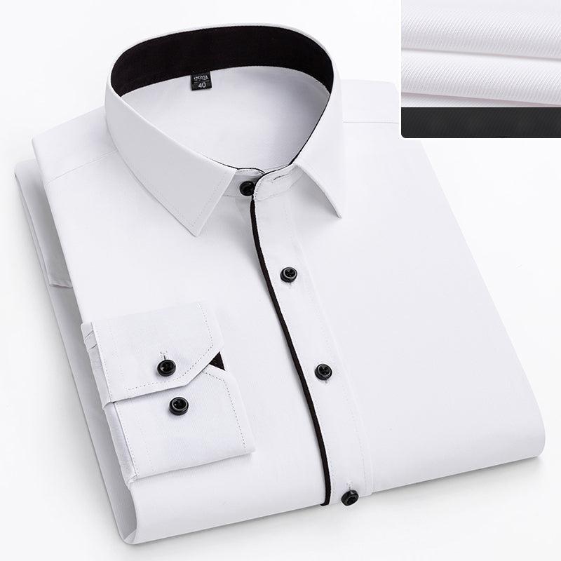 Lorenzo Vitali Dress Shirt with Contrast Details Ash & Harbor