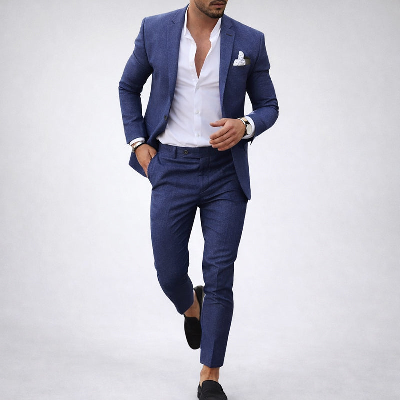 Lorenzo Vitali Formal Suit Set for Weddings and Events Ash & Harbor