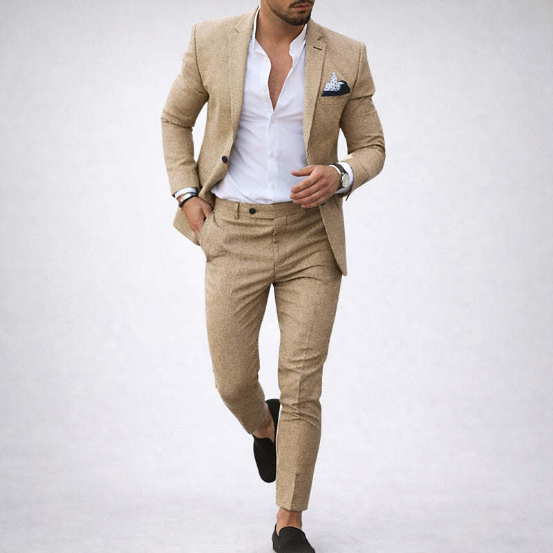 Lorenzo Vitali Formal Suit Set for Weddings and Events Ash & Harbor