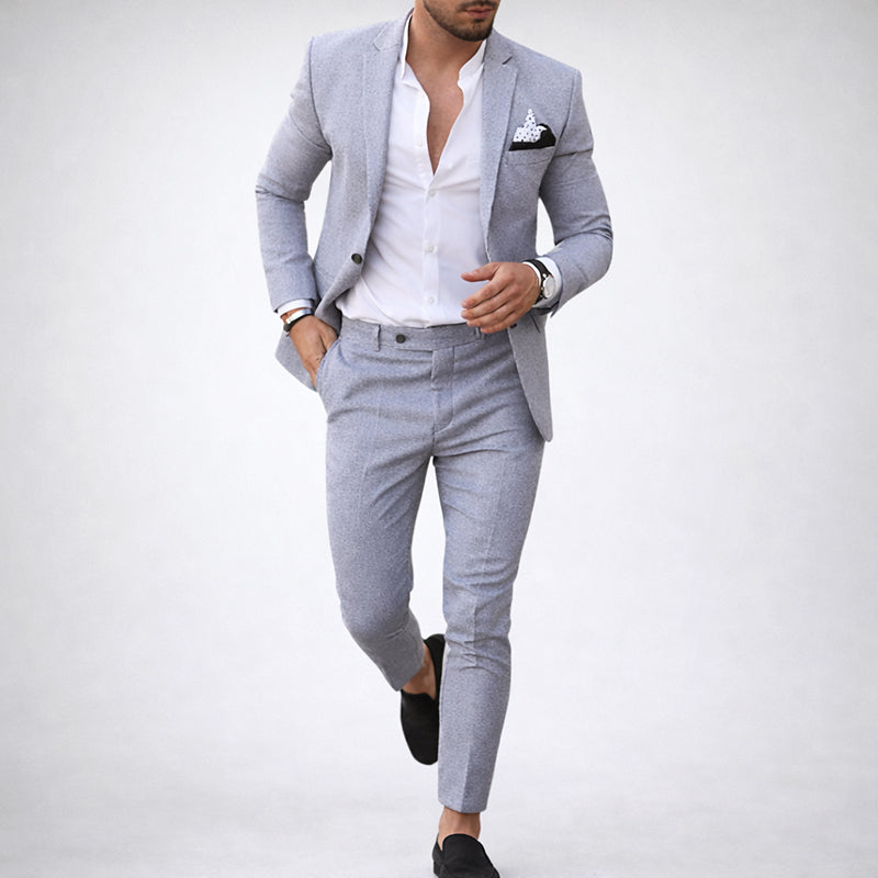 Lorenzo Vitali Formal Suit Set for Weddings and Events Ash & Harbor