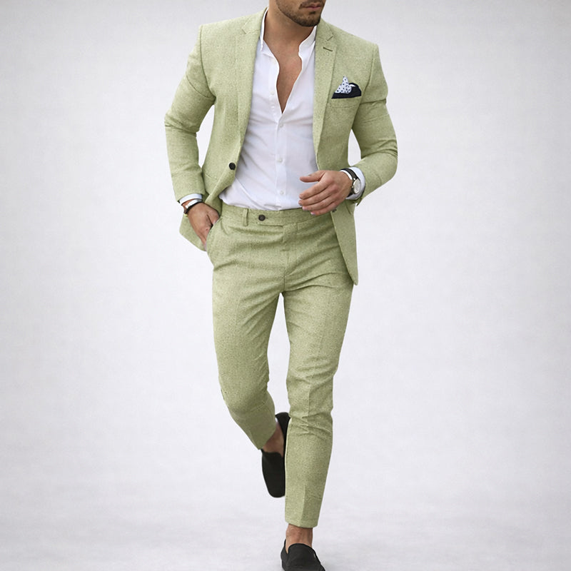 Lorenzo Vitali Formal Suit Set for Weddings and Events Ash & Harbor
