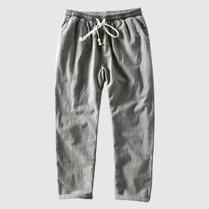 Lorenzo Vitali Harbor Linen Pants Ash & Harbor