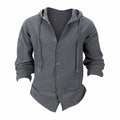Lorenzo Vitali Hooded Long Sleeve Shirt Ash & Harbor