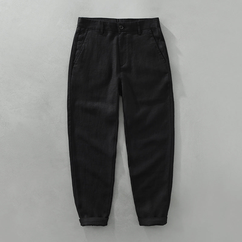 Lorenzo Vitali Ipanema Linen Pants Ash & Harbor