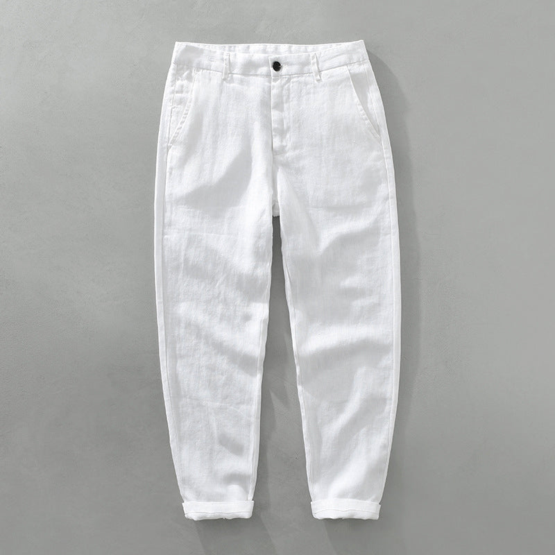 Lorenzo Vitali Ipanema Linen Pants Ash & Harbor
