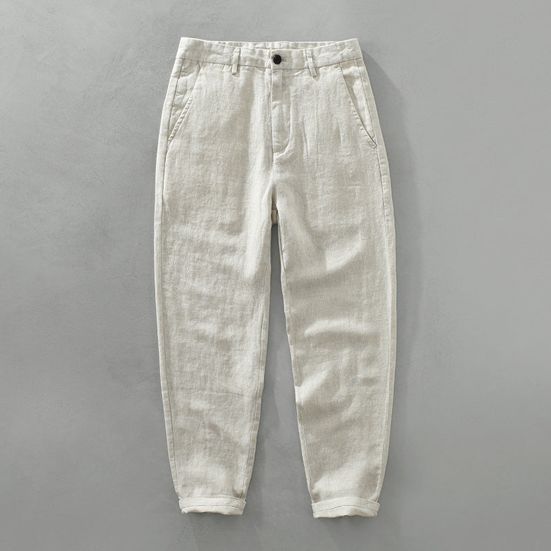 Lorenzo Vitali Ipanema Linen Pants Ash & Harbor