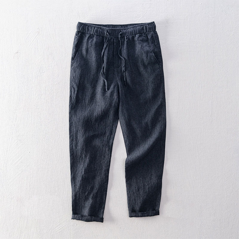 Lorenzo Vitali Isola Linen Pants Ash & Harbor