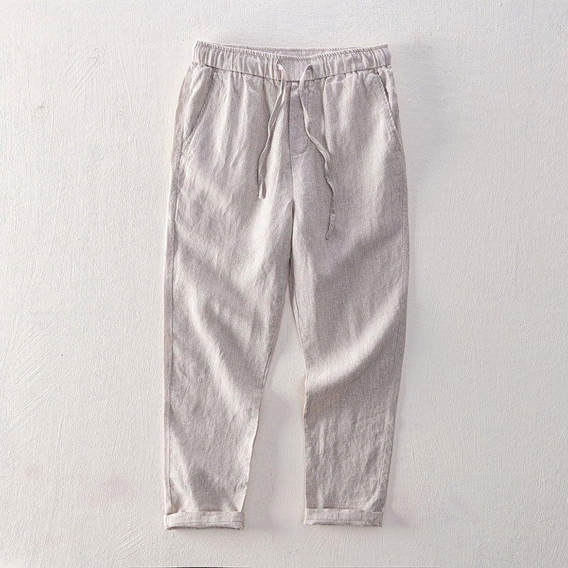 Lorenzo Vitali Isola Linen Pants Ash & Harbor