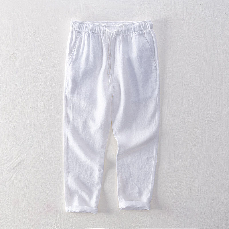 Lorenzo Vitali Isola Linen Pants Ash & Harbor