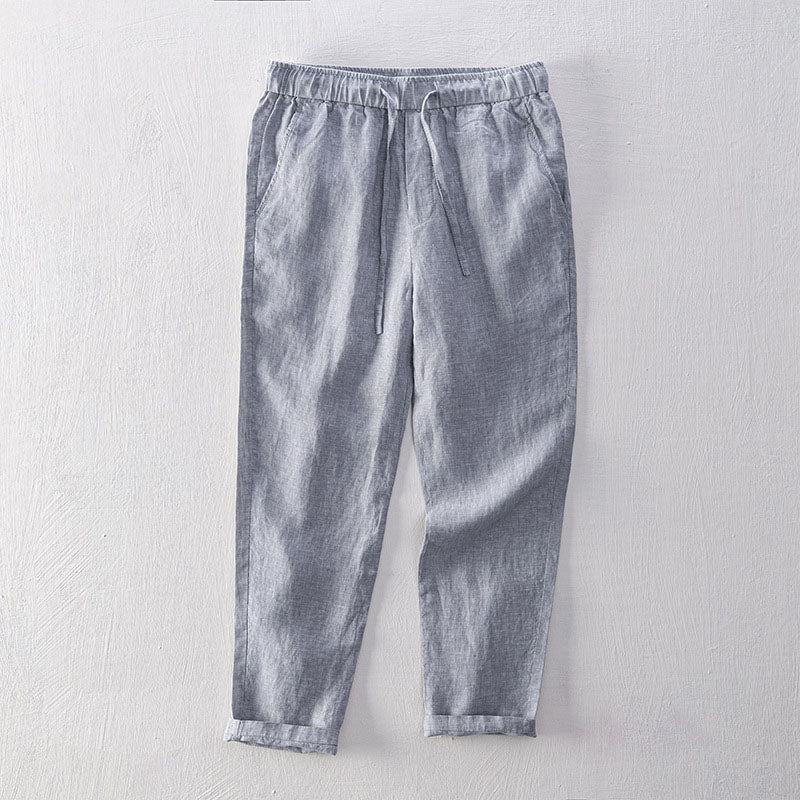Lorenzo Vitali Isola Linen Pants Ash & Harbor