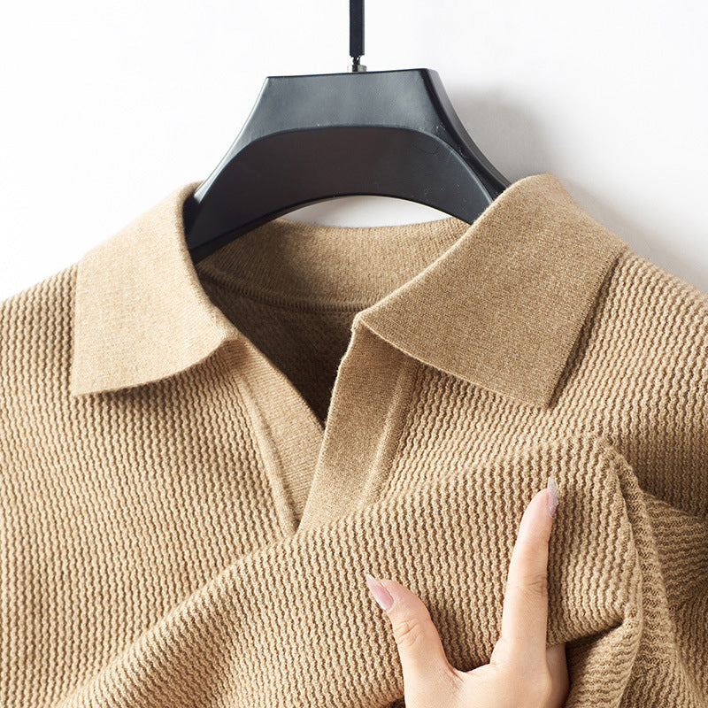 Lorenzo Vitali Knit Polo Sweater Ash & Harbor
